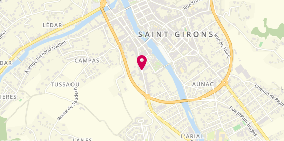 Plan de Taxi Dargein, 27 Bis Avenue Galliéni, 09200 Saint-Girons