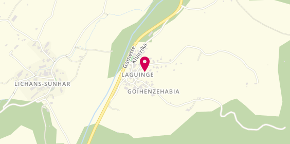 Plan de Ambulances Taxis Soule et Baretous, Village, 64470 Laguinge-Restoue