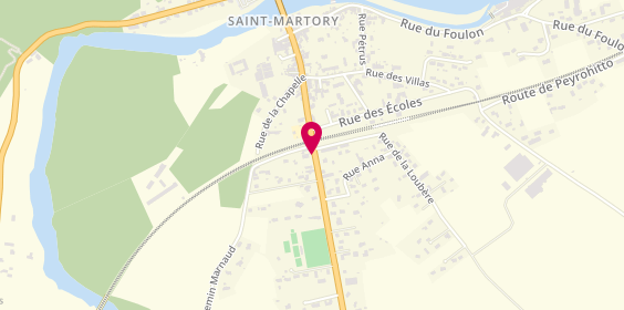 Plan de Taxi Ambulances Tissieres, 40 Avenue Epoux Saint Martin Latrille, 31360 Saint-Martory