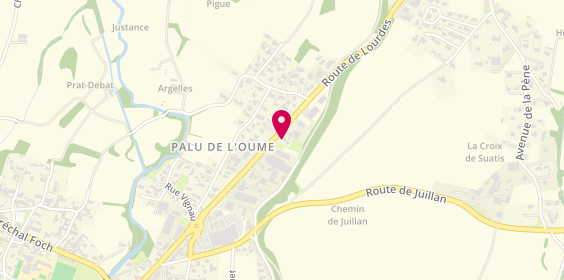 Plan de Pompes Funèbres Jacob, 5 Route de Lourdes, 65290 Juillan