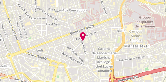 Plan de Ambulances B & L, 11 Rue Brandis, 13005 Marseille