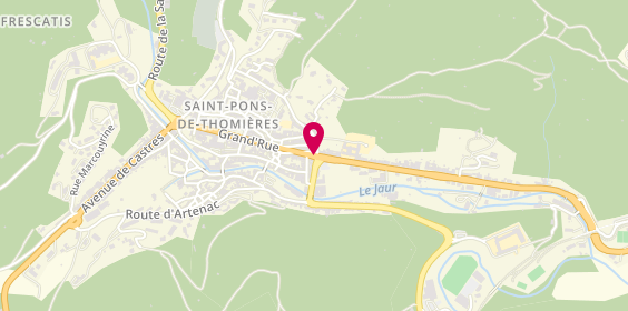 Plan de Ambulances Vsl Taxis des Hauts Cantons, 86 Grand Rue, 34220 Saint-Pons-de-Thomières