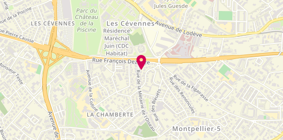 Plan de Ambulance Arc en Ciel, 5 Rue Métairie de l'Oiseau, 34070 Montpellier