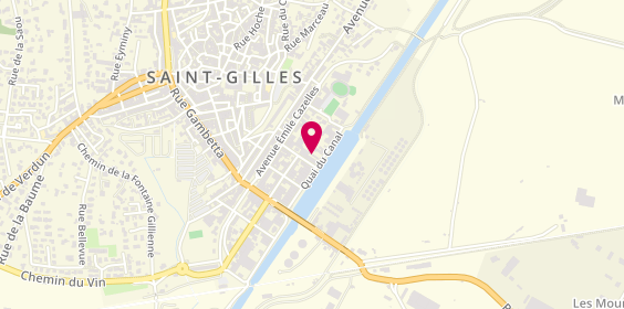 Plan de Saint Gilles Ambulances, 28 Quai du Canal, 30800 Saint-Gilles