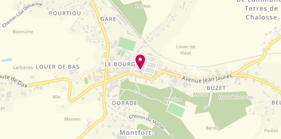 Plan de Les Arrigans, Route d'Orthez
Rue de l'Ensoleillade, 40380 Montfort-en-Chalosse