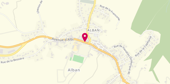 Plan de Alban Ambulance P.F.A, 8 Avenue d'Albi, 81250 Alban