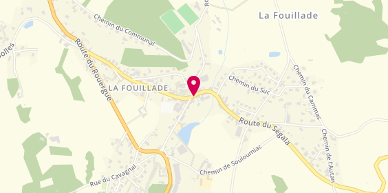 Plan de Ambulance Taxi Rigal, 6 Route du Segala, 12270 La Fouillade
