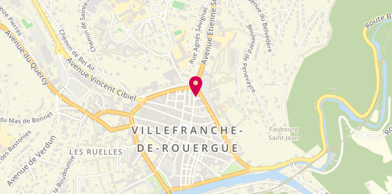 Plan de Taxis Lacassagne, 35 Allée Aristide Briand, 12200 Villefranche-de-Rouergue