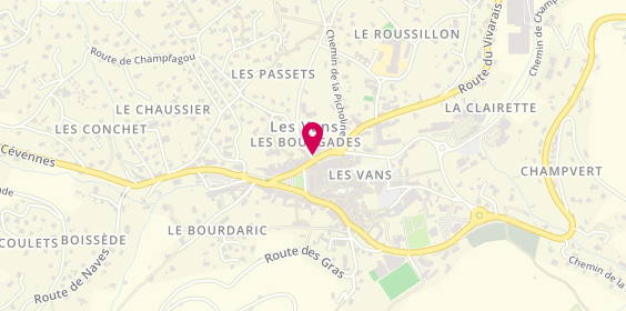 Plan de Ambulances Henocq, 5 Place Henri Thibon, 07140 Les Vans