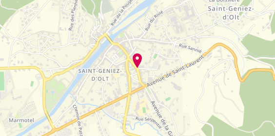 Plan de A Ambulance Andrieu, 1 Place du General de Gaulle, 12130 Saint-Geniez-d'Olt