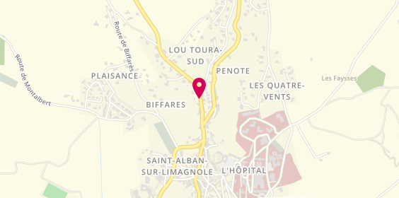 Plan de Jussieu Secours Saint Alban, 13 avenue du Malzieu, 48120 Saint-Alban-sur-Limagnole