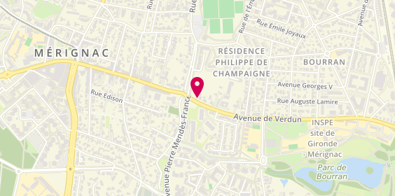 Plan de F C M Ambulances, 385 avenue de Verdun, 33700 Mérignac