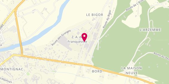 Plan de Ambulances Reunies Montignac Lascau, 19 Bis Avenue de la Gare, 24290 Montignac-Lascaux