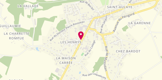 Plan de Pompes Funèbres Descout-Chartier, Les Henrys 11 Rue du Docteur Ladouch Lieu Dit Saint Aulaye, 24410 Saint-Aulaye-Puymangou