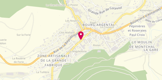 Plan de BARTASSON Lucienne, 8 Rue du Docteur Moulin, 42220 Bourg-Argental
