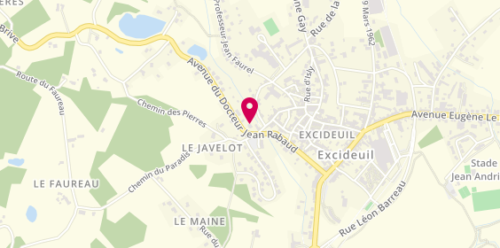 Plan de Pompes Funèbres Mailler, 30 Route Jean Rabaud
Route de Thiviers, 24160 Excideuil