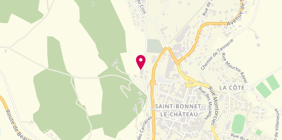 Plan de Bonnet Mialon Materiel Medical, 18 Boulevard du Verney, 42380 Saint-Bonnet-le-Château