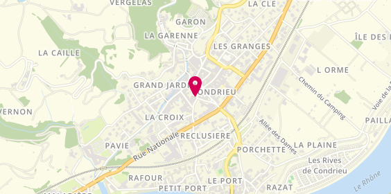 Plan de Brun Ambulances Taxi, 28 Grande Rue, 69420 Condrieu