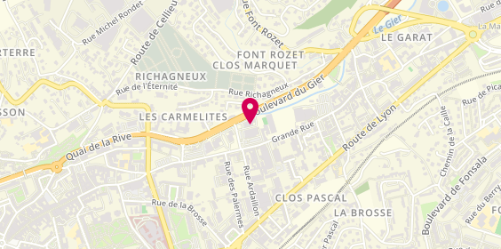 Plan de St Chamond l'Horme Assistance, 2 Boulevard du Gier, 42400 Saint-Chamond