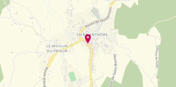 Plan de Le Chambon Ambulances Daurat, Rue Sous l'Eglise, 63660 Saint-Anthème