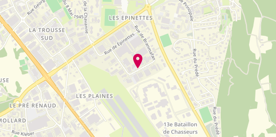 Plan de VANOISE AMBULANCE SECOURS - succursale de CHAMBERY-METROPOLE, 438 Rue de Branmafan, 73230 Barby