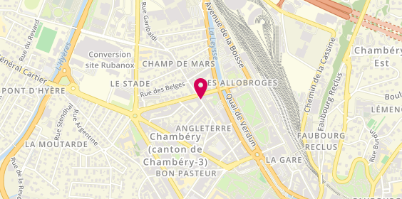 Plan de ViaSavoie Taxi, 334 Rue Nicolas Parent, 73000 Chambéry