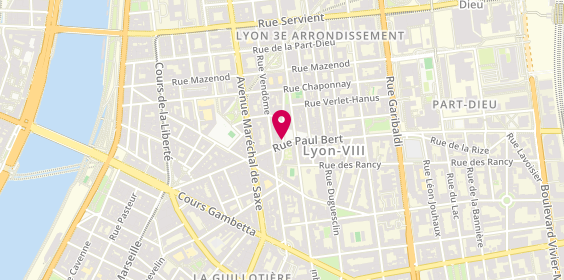 Plan de PONCEPT Thierry, 28 Rue Edison, 69003 Lyon