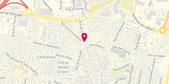 Plan de Lempdes Ambulances, 9 Rue de Clermont, 63370 Lempdes