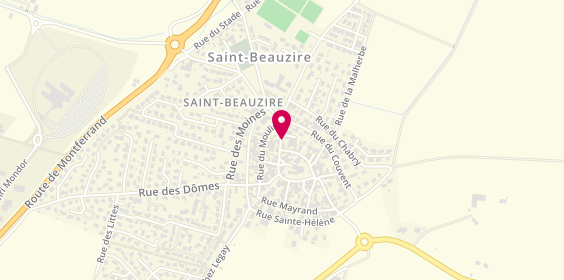 Plan de Eole Ambulances, 5 Rue du Commerce, 63360 Saint-Beauzire