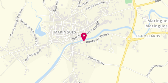 Plan de La Maringoise, Zone Artisanale du Champ Moutier Route de Thiers, 63350 Maringues