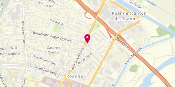 Plan de Ambulances Thomas, 130 Rue de Charlieu, 42300 Roanne