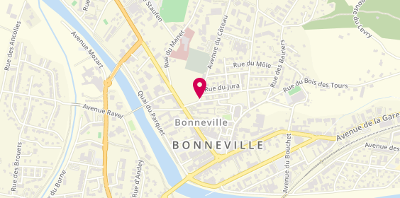 Plan de Les Ambulances du Chateau, 54 Rue Porte du Chateau, 74130 Bonneville