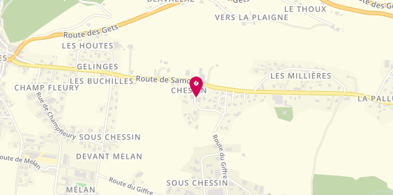 Plan de Se Giffr Ambulances, Zone Artisanale de Chessin
135 Chemin de l'Essert, 74440 Taninges