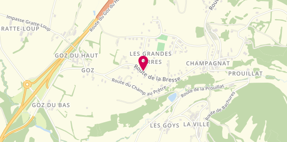 Plan de KISSLER Jean, 430 Route la Bresse, 71480 Champagnat