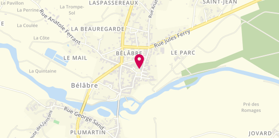 Plan de Ambulances Bélabraises, 9 Place de la Republique, 36370 Bélâbre