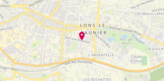 Plan de Ambulances Vsl Michel, 10 Rue Louis Rousseau, 39000 Lons-le-Saunier