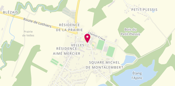 Plan de Ambulances Saint-Marcel - Berry-Taxi, 9 Rue des Anciens Combattants, 36330 Velles