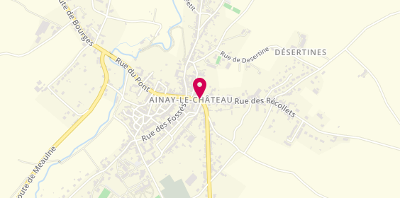 Plan de Ainay Ambulance, 18 Place Victor Hugo, 03360 Ainay-le-Château