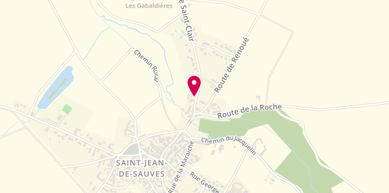 Plan de Ambulances Isabelle, 7 Bis Route Saint Clair, 86330 Saint-Jean-de-Sauves