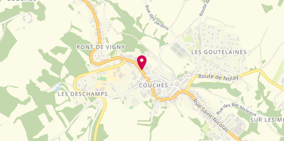 Plan de AMBULANCE COUCHOISE Demaizière Christian, 16 Rue Saint-Martin, 71490 Couches