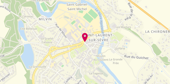 Plan de Ambulances Rigaudeau Papin, 30 Place Saint Gabriel, 85290 Saint-Laurent-sur-Sèvre