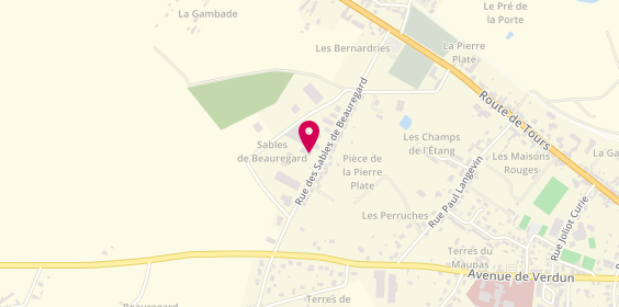 Plan de Chatillon Ambulances, 32 Rue des Sables de Beauregard, 36700 Châtillon-sur-Indre
