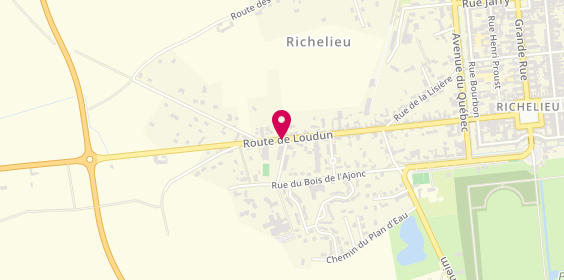 Plan de Ouest Touraine Ambulances, 42 Route de Loudun, 37120 Richelieu