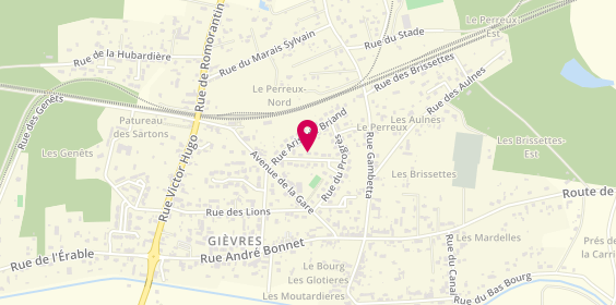 Plan de Ambulances Dedion, 5 Rue Paul Boncour, 41130 Gièvres