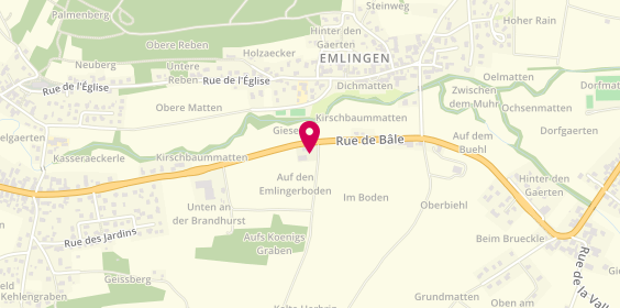 Plan de Sundgau Secours Ambulance, 36 Rue de Bale, 68130 Wittersdorf