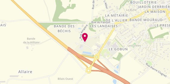 Plan de Allaire Ambulances, Rue des Landaises - parc d'Activités Cap Ouest, 56350 Allaire