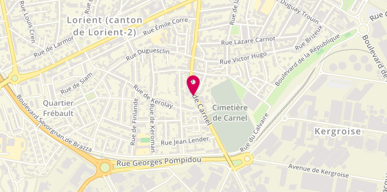 Plan de Ar-Men Ambulances, 33 Rue de Carnel, 56100 Lorient