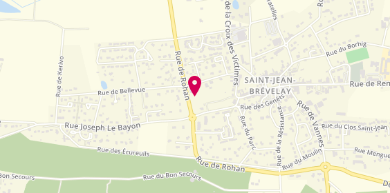 Plan de Ambulances Taxis Services, 24 Rue de Rohan, 56660 Saint-Jean-Brévelay