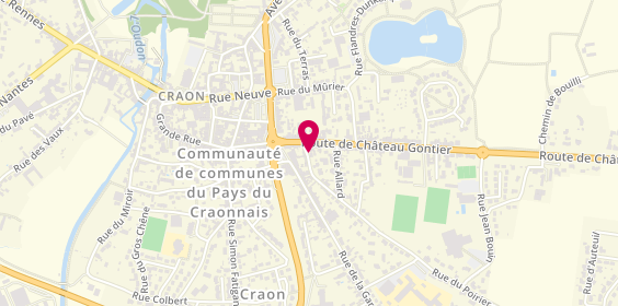 Plan de Taxi Pompes Funebres Ambulances Sud Mayenne, 7 Rue du Poirier, 53400 Craon