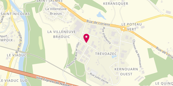 Plan de Ambulance Ouest Assistance, Zone Artisanale la Villeneuve Braouic
18 Rue Ernest Tibulle, 29300 Quimperlé